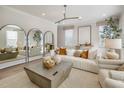 Bright living room featuring a neutral color palette and modern decor at 1513 Tamarisk Ln, Durham, NC 27703