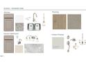 Home material and design selections including flooring, fixtures, and paint swatches at 1513 Tamarisk Ln, Durham, NC 27703