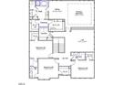 Second floor plan showcasing bedrooms, bathrooms, walk-in closets, laundry, and loft with spacious Primary suite at 331 Augusta Pond Way # 173, Raleigh, NC 27603