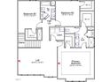 Second floor layout with bedrooms, laundry and loft; primary bedroom shown with dotted lines at 70 Cordoba Dr, Franklinton, NC 27525