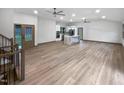 Bright and spacious open floor plan showing the living and kitchen space at 8125 Park Side Dr, Raleigh, NC 27612