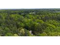 Expansive aerial view of a house nestled within a vast green forest, suggesting a private and nature-filled lifestyle at 111 Standing Rock Rd, Chapel Hill, NC 27516