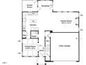 Layout of the first floor featuring a kitchen, dining room, Gathering room, and 2-bay garage at 779 Old Station Pointe, Angier, NC 27501