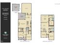 Detailed floor plan showcasing the layout of this 4 bedroom, 3 bath home with a 2 car garage at 304 Calvander Ln, Apex, NC 27539