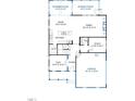 A detailed floor plan showcases the layout of the first floor, including kitchen, Gathering and flex rooms at 125 White Magnolia Ln, Fuquay Varina, NC 27526