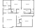 Second-floor layout with a Primary bedroom, three additional bedrooms, and two full bathrooms at 310 Shiloh Way, Mebane, NC 27302