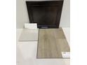 Selection of flooring, countertop, backsplash and cabinet samples at 46 Atherton Circle, Angier, NC 27501