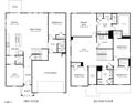 Detailed floor plan showcasing layout, including bedrooms, kitchen, living spaces, and dimensions for both floors at 1130 Winding Spring Dr, Mebane, NC 27302