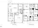 Detailed floor plan showcases layout of the 2-story home with dimensions for each room at 1135 Winding Spring Dr, Mebane, NC 27302