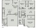 Detailed floor plan showcasing the layout of the bedrooms, kitchen, and living spaces at 160 Bruce Dr, Dunn, NC 28334