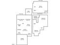 Floor plan outlining the layout of the home, including living spaces, bedrooms, bathrooms, and garage dimensions at 248 Shingle Oak Rd, Wake Forest, NC 27587