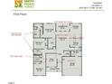 Chamblee Lancaster A floor plan featuring 3 bedrooms, 2.5 bathrooms, and a 2-car garage at 249 Spilona Way # 64, Four Oaks, NC 27524