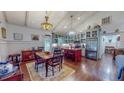 Well-appointed kitchen and dining area with stylish cabinetry and a breakfast bar, perfect for entertaining at 468 Loftis Loop Rd, Roxboro, NC 27574