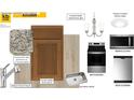 Kitchen design elements, including modern appliances, granite countertops, custom cabinetry, and stylish lighting fixtures at 160 Chestnut Oak Ln, Lillington, NC 27546