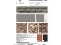 Exterior color package showcasing roof shingle, siding, stone, and door paint color samples at 5017 Aged Pine Rd # 54, Apex, NC 27523