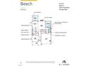 First floor architectural plan showcasing the layout of the kitchen, dining, and great room at 5017 Aged Pine Rd # 54, Apex, NC 27523