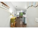 Bright and airy living room with wood floors, modern decor, and open floor plan at 3050 Trailwood Pines Ln # 101, Raleigh, NC 27603