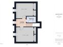 Detailed floorplan layout showcasing the dimensions and spatial arrangement of rooms on floor 2 at 7117 Sandringham Dr, Raleigh, NC 27613