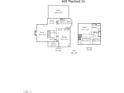 Detailed floor plan showcasing the layout of a 1,661 sqft home with defined living spaces at 409 Machost Dr, Garner, NC 27529