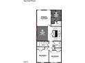 Second floor plan displaying primary bedroom, loft, baths, and laundry, creating a harmonious living space at 6960 Doddridge Ln # 15, Cary, NC 27519