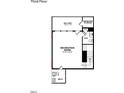 Third-floor plan includes a recreation room, a balcony, unfinished storage, and a powder room at 6960 Doddridge Ln # 15, Cary, NC 27519