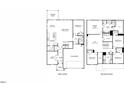 A detailed floor plan showing layout of first and second floors at 2202 Cherry Creek Rd, Haw River, NC 27258