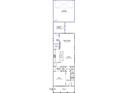 Detailed first floor floorplan featuring the kitchen, flex room, Gathering room, garage and covered porch at 324 White Oak Garden Way # 219, Garner, NC 27529