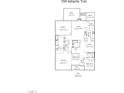 Detailed floor plan showcasing the layout of the house with measurements at 358 Ashpole Trl, Clayton, NC 27520