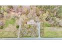 Aerial view of a home on a large lot surrounded by trees, showcasing privacy at 4018 Moon Lindley Rd, Snow Camp, NC 27349