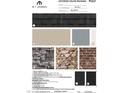 Exterior home color package featuring roof shingle, siding, brick, front door, gutters and shake & board at 5025 Aged Pine Rd # 56, Apex, NC 27523