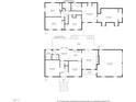Detailed floor plan providing an overview of the home's layout, including bedrooms, living spaces, and garage at 8000 Old Deer Trl, Raleigh, NC 27615