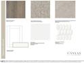 Interior design selections featuring flooring, carpets, countertops, backsplash tiles, and cabinet colors at 1729 Clydner Dr, Cary, NC 27523