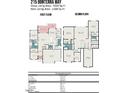 Detailed floor plan showcasing the layout of the first and second floors with dimensions at 215 Bonterra Way, Chapel Hill, NC 27516
