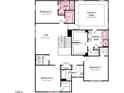 Second floor layout including owner's suite, bedrooms 2, 3, & 4, loft, bathrooms, and laundry room at 2605 Stonington Dr, Cary, NC 27523