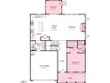 First floorplan featuring a kitchen, casual dining area, gathering room, sunroom, and garage at 2609 Stonington Dr, Cary, NC 27523
