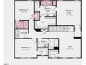 Layout of the second floor at 300 Seagraves Creek Ln, Holly Springs, NC 27540