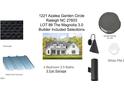 Selection details for a 4 bedroom, 3.5 bath home with a 3 car garage, including roof, lighting, and paint colors at 1221 Azalea Garden Cir, Raleigh, NC 27603