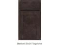 Close-up of a cabinet door, featuring a dark stain and recessed panel design at 53 Brooklynn Trl # 183, Angier, NC 27501