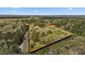 Aerial view of property and the surrounding area at 206 Rocky Hills Rd, Pittsboro, NC 27312