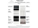 An Ashton Woods chart of various exterior finish options including composite roofing and shakes in Colonial White at 11778 Salers Loop, Middlesex, NC 27557