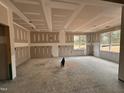 Unfinished living room showcasing large windows, neutral walls, and open layout, ready for customization at 221 Tee Dr, Selma, NC 27576