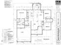 Detailed floor plan presents an open layout, including a kitchen, living area, bedrooms, and a two-car garage at 28 Bailey-Boykin Rd, Selma, NC 27576