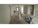 Spacious living room with fireplace, offering a bright and inviting atmosphere at 47 Royal Ave, Selma, NC 27576