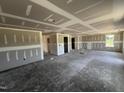 Spacious unfinished living room featuring an open layout, ready for customization at 82 W Emily Gardens Dr, Selma, NC 27577