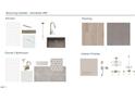Kitchen finishes and flooring in neutral, elegant tones give the home an upscale feel at 102 E Star Foal Ln, Wendell, NC 27591