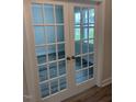 Elegant french doors open into an office space at 112 Surles Landing Way, Benson, NC 27504