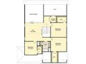 Second floor plan with loft, attic access, bedrooms with walk-in closets, and a bath at 25 Malbec Way, Youngsville, NC 27596