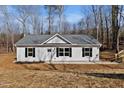 New home with symmetrical windows, black shutters, and a welcoming entrance at 604 E Pope St, Dunn, NC 28334