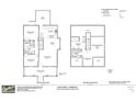 First and second floor plans showing layouts, including a kitchen, bedrooms, living room, and deck at 608 Hemlock Ave, Durham, NC 27707
