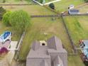 Large fenced backyard providing a safe space for outdoor activities at 2113 Conroy Way, Willow Springs, NC 27592